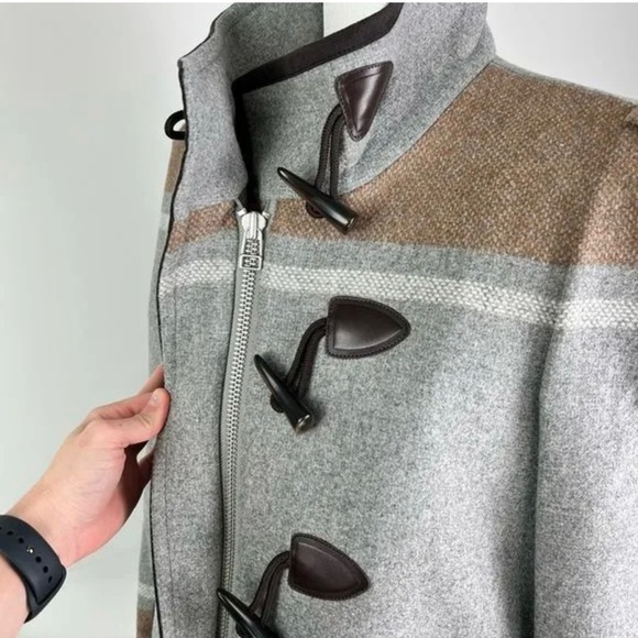 Veronica Beard DICKEY COAT WOMENS FLINT TOGGLE  GREY BROWN SIZE XS - Picture 4 of 4